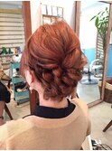編み込みふわアレンジアップ【ヘアセット　立川/立川南/八王子】