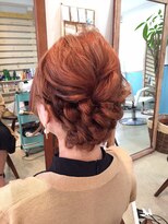 ロカット サロン(Roquat Salon)&nbsp;編み込みふわアレンジアップ【ヘアセット　立川/立川南/八王子】