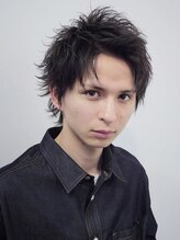 アップバングショートウルフ