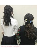 ゆるふわハーフアップ