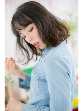 ミック ヘアアンドビューティー 大山店(miq  Hair&Beauty) 外ハネガーリーミディa