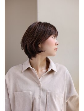 シアン 栄店(CYAN.) ショートレイヤー×毛先パーマ&くせ毛風パーマ