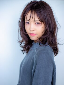 オースト ヘアー ステラ 新宿店(Aust hair Stella) ネオウルフミディアム×ダークグレージュ K