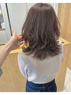 トリート 西船橋店(TREAT) 流れるレイヤー×ラベンダーベージュ