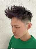 メンズ 韓国風ジェットモヒカン フェード
