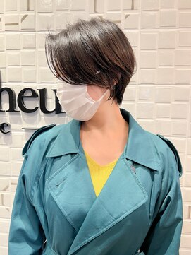 ラボヌールヘアーレーヴ 池袋店(La Bonheur hair reve) 【reve志村】大人かわいいひし形ハンサムショート☆ボブ前下がり