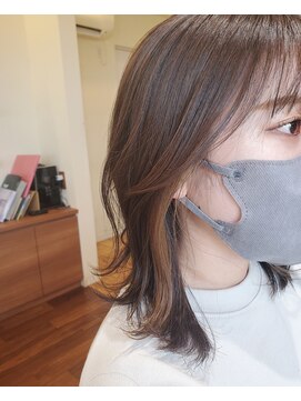 パコ(Paco) インナーハイライト/グレージュ♪カジュアルミディ