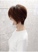 20代30代大人可愛い★小顔ボブ丸みショートウルフカット