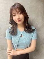 ロンド ストラーダ 心斎橋(Lond strada)&nbsp;韓国前髪顔周りロング×デザインカラー[心斎橋/髪質改善]