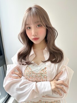 ボタン シブヤ(VOTAN SHIBUYA) 韓国ヘア/ヨシンモリ/ミルクティーベージュ/くびれヘア