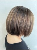 白髪ぼかしハイライト