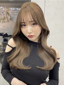 プアメリア 名古屋(Puamelia) トリートメント ブリーチなしダブルカラー 前髪縮毛矯正