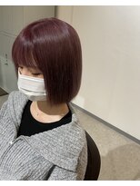 ミリ 久留米(miri..)&nbsp;haru  ピンクラベンダー　ボブ　久留米