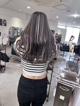 キング(K!ng) ハイライトカラーミルクティーベージュケアブリーチダブルカラー