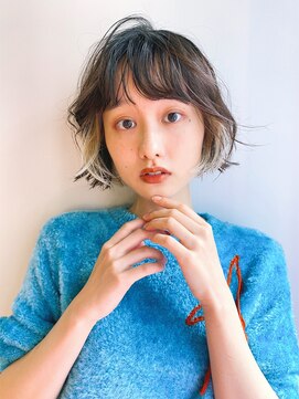 スニュウ(snuw) 似合わせカットボブ小顔カット透明感カラーインナーカラー
