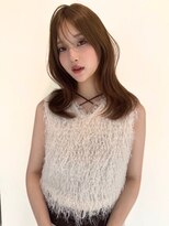 リル バイ ジルブラン(Lil by JIL BLAN)&nbsp;黒髪　ボブルフ　ネビージュ　小顔　ワンレン　スペインカール