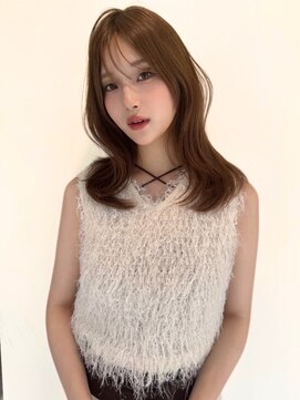 リル バイ ジルブラン(Lil by JIL BLAN) 黒髪 ボブルフ ネビージュ 小顔 ワンレン スペインカール