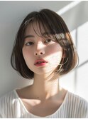 【Luana梅田】コンパクトボブ、ナチュラルブラウン