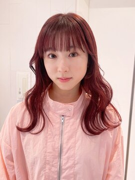 アイティーバイアルバム 八王子店(IT by ALBUM) ピンクヘアー透明感カラーピンクグレープフルーツ_ba493351