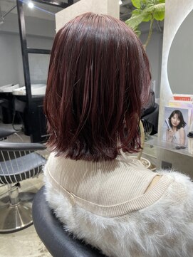 エトラ 渋谷店(etora) チェリーピンクハイライト　レイヤーカット