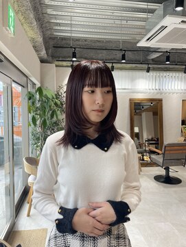 アドア 横浜(ADORE) 【ADORE】ミディアムレイヤー×ピンクラベンダー