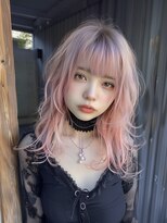 レヴ 草加店(LEV.)&nbsp;イメチェンホワイトブロンド美髪ワイドバング外ハネボブ