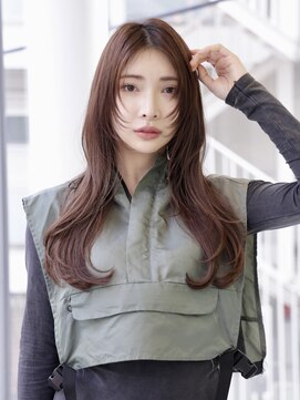 エムスラッシュ ストリートマーケット スマートサロン センター北(M.SLASH) 顔回りレイヤー/レッドブラウン/ロングウルフ/センター北