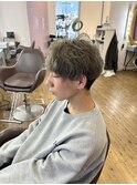 10代20代　チャコールグレー×マッシュショート　別府/大分