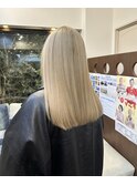 外国風×盛れるホワイトブロンドカラー