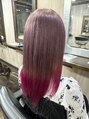 ヘアサロンエムフィス 池袋東口(HAIR SALON M Fe's) 〔ブリーチあり〕ピンクエンドカラー