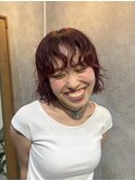 ♪赤髪×くせ毛パーマスタイル