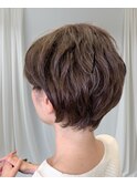耳掛けショートボブ　30代40代50代　ミセスショート