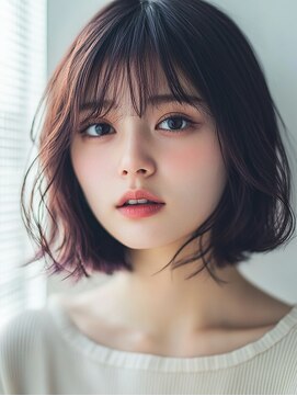 ロディーナ 大口 新子安(rodina) 20代30代40代◎似合わせゆるふわボブ/インナーカラー/韓国