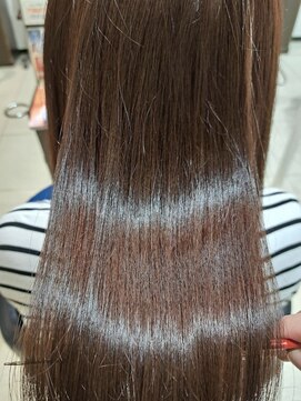 ミック ヘアアンドメイクアップ 高田店(miq Hair&Make up) イルミナカラー/ツヤ髪/透明感カラー/ナチュラルブラウン