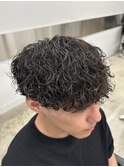 【これが波巻きパーマ！】束感たっぷり！刈り上げマッシュ