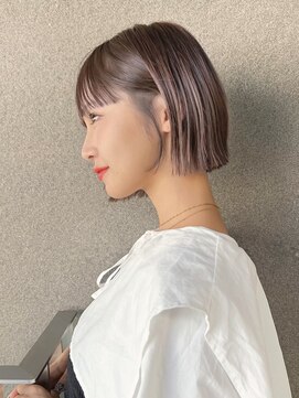 ガーデン 渋谷(GARDEN) 小顔外ハネボブダークアッシュ大人ガーリー似合わせカット