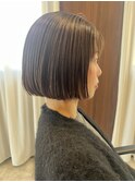 美髪矯正（髪質改善）×ミニボブ