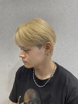 ビーテックバイゼン 山科店(B-TECH by Zen)&nbsp;センターパート×ブロンドカラー