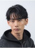 シースルーフェザーパーマラウンドマッシュニュアンスパーマ