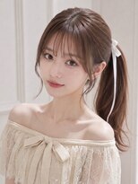ユーフォリア 新宿店(Euphoria) 小顔シースルーバング顔周りカット透明感カラー