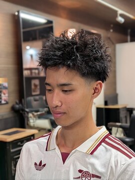 ワンワンオー バーバーショップ 博多店(@110 BARBER SHOP) ツーブロックショートカルマヘアスリックバックジェットフェード
