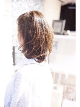 ミッシェル アフロート(michelle afloat) 髪質改善ひし形トップふんわり動き簡単まとまるツヤカーブカット