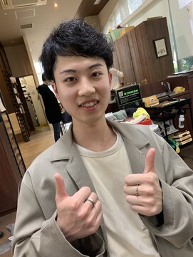 インプレス ちとせモール店(impres) パーマではなく全部クセをいかしたスタイル(*^▽^*)