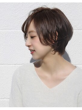 フィゼル あべのルシアス店(Aujua fizelle) 立体感くびれショート×パーマスタイル☆井上慶太