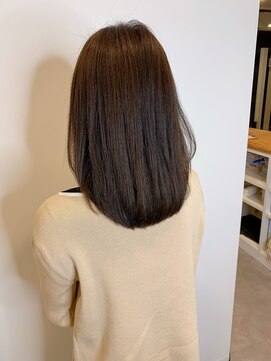 ナンバー(number+) 20代30代40代ブラウン艶感ストレート透明感ナチュラル