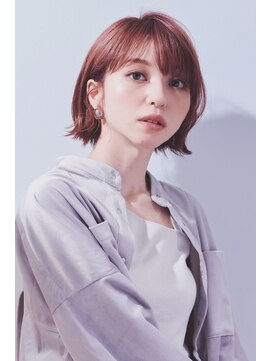 ユニックス Mark Is みなとみらい店(UNIX) 【UNIXみなとみらい】カシスモカ×シンプルボブ#髪質改善#小顔