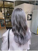 アイスグレージュ×グラデーション