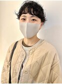 斜めバング/グレージュカラー/デザインカラー/シルキーベージュ