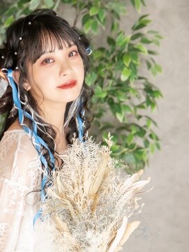 ヘアメイクサロンシャルメ(Hair Make Salon CHARMER) ハーフツインお団子♪