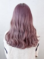 アイティーバイアルバム 藤沢店(IT by ALBUM) ピンクラベンダー_外ハネボブセクションカラー_ba378461